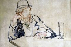 Edouard Manet 1878 George Moore at the Cafe From New York Metropolitan Museum Of Art At New York Met Breuer Unfinished